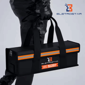 Bolsa de proteção anti-chama para baterias elétricas